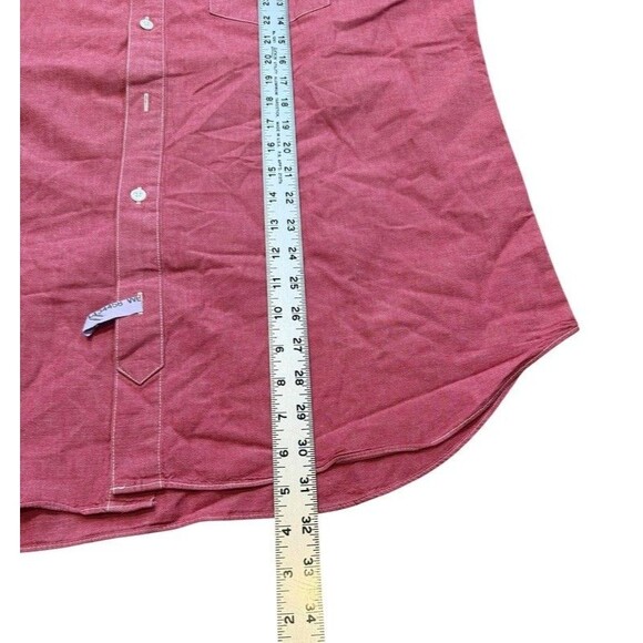 Bonobos Dress Shirt Mens Size XL Red | Pink Standard Fit 100% Cotton Button Up - Picture 4 of 5